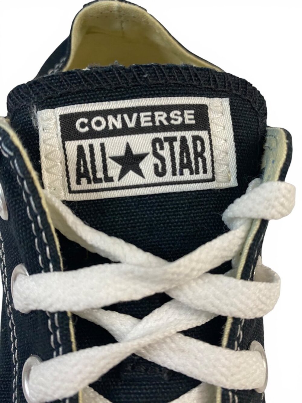 Converse All Star Low Black White Sneakers Mens 4 Womens 6 Chuck Taylor Shoes - Picture 5 of 16